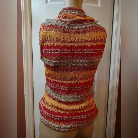 Jones New York collection petite Woman's Size PM sleeveless knit blouse shirt - Picture 4 of 6